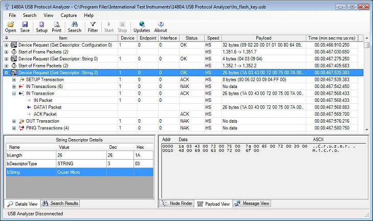 International Test Instruments. 1480A USB Protocol analyzer